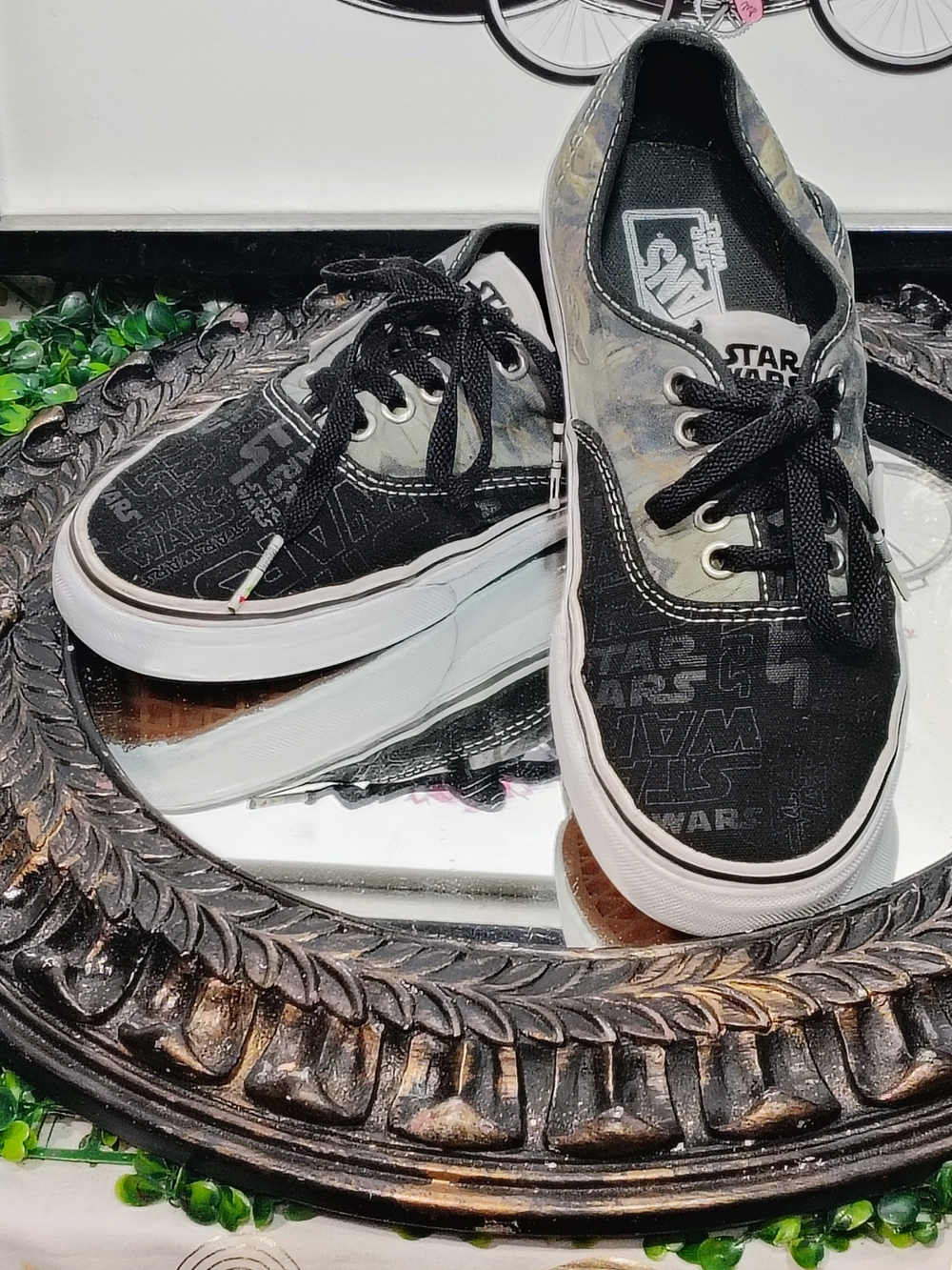 Vans Black Star Wars Low-Top Canvas Sneakers